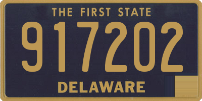 DE license plate 917202