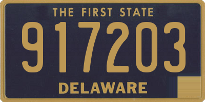 DE license plate 917203