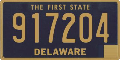 DE license plate 917204
