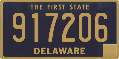 DE license plate 917206