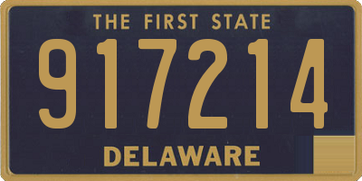 DE license plate 917214