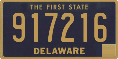 DE license plate 917216