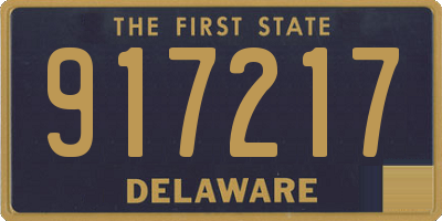DE license plate 917217