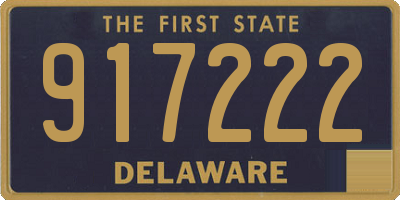 DE license plate 917222