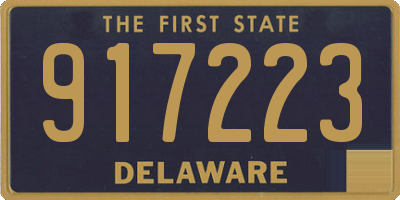 DE license plate 917223