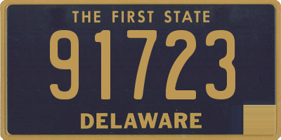 DE license plate 91723