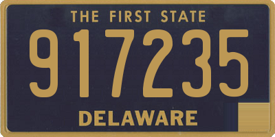DE license plate 917235