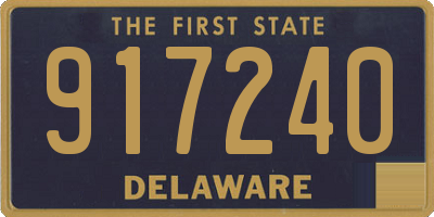 DE license plate 917240