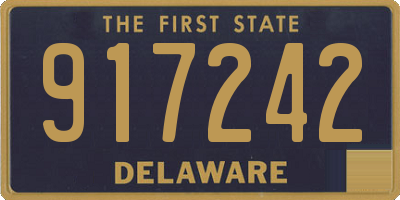 DE license plate 917242