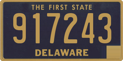DE license plate 917243
