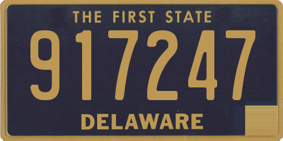 DE license plate 917247