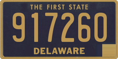 DE license plate 917260