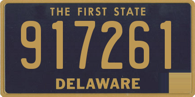 DE license plate 917261