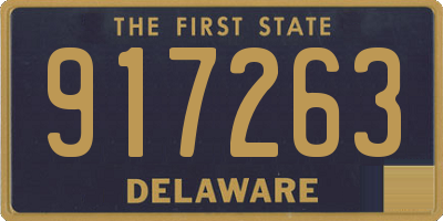 DE license plate 917263