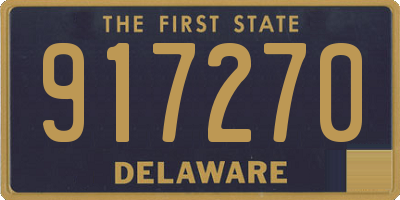 DE license plate 917270