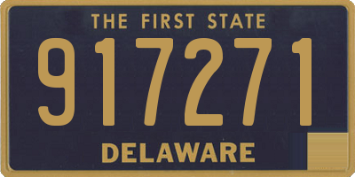 DE license plate 917271