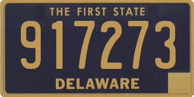 DE license plate 917273
