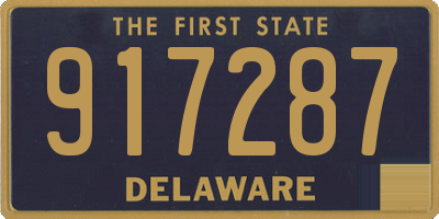DE license plate 917287