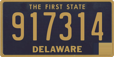 DE license plate 917314