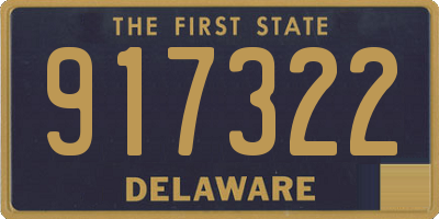 DE license plate 917322