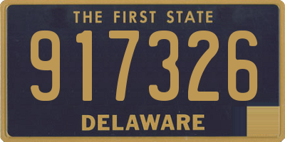 DE license plate 917326