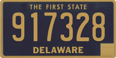 DE license plate 917328