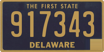 DE license plate 917343