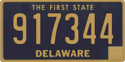DE license plate 917344