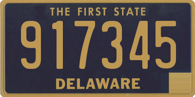 DE license plate 917345