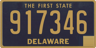 DE license plate 917346