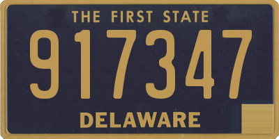 DE license plate 917347
