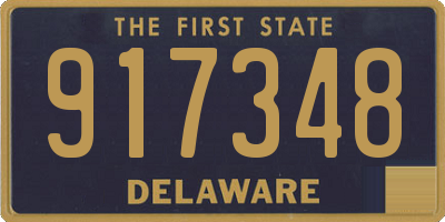 DE license plate 917348