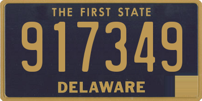 DE license plate 917349
