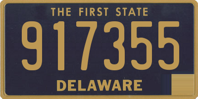 DE license plate 917355