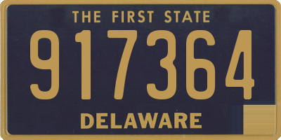 DE license plate 917364