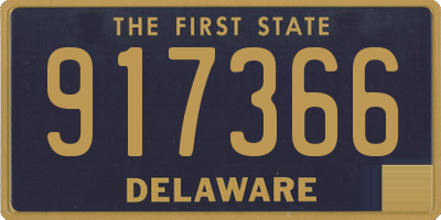 DE license plate 917366
