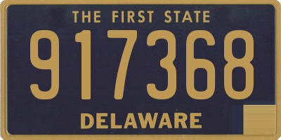 DE license plate 917368