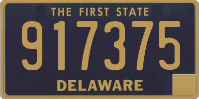 DE license plate 917375