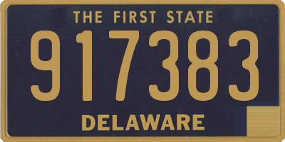 DE license plate 917383