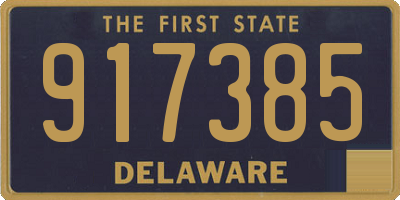 DE license plate 917385