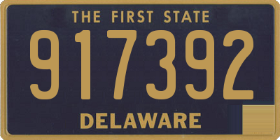 DE license plate 917392