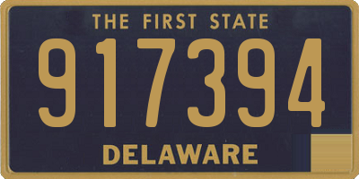 DE license plate 917394