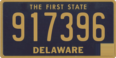 DE license plate 917396