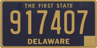 DE license plate 917407