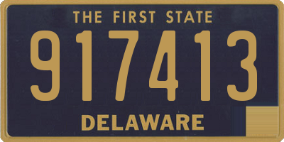 DE license plate 917413