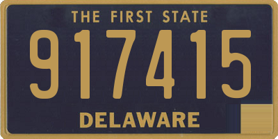 DE license plate 917415