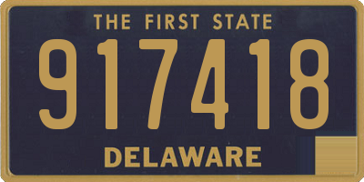 DE license plate 917418