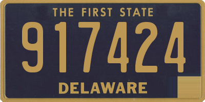 DE license plate 917424