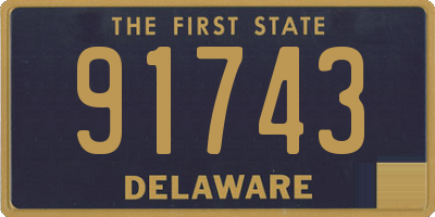 DE license plate 91743