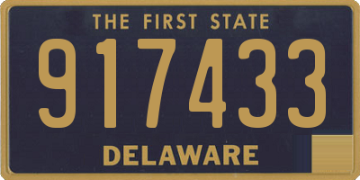 DE license plate 917433